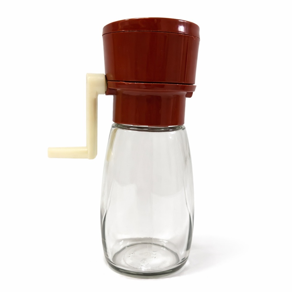 Vintage Gemco Hand Crank Nut Grinder Glass Jar MCM Made USA